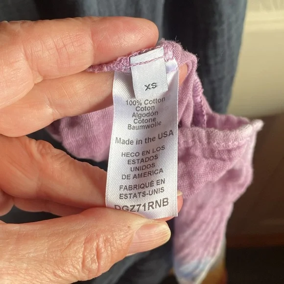 Michael Stars NWT Naomi Sleeveless Drawstring Neckline 100% cotton Maxi Dress XS - Picture 17 of 17